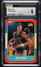 1986-87 Fleer Mark Eaton #28 CSG 9 Mint s6i