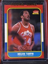 1986 Fleer Basketball #116 Melvin Turpin Cleveland Cavaliers NBA