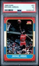 1986 Fleer - Michael Jordan #57 (RC) PSA 3
