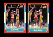 (2) 1986-87 Fleer #62 ALLEN LEAVELL! Houston Rockets SEE