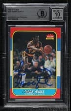 BAS 1986-87 Fleer Terry Teagle #107 BGS Authentic Auto 0o9