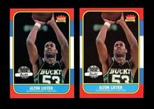 (2) 1986-87 Fleer #64 ALTON LISTER! Supersonics SEE