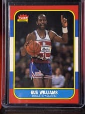 1986-87 Fleer Basketball #124 Gus Williams Washington Bullets NRMT D