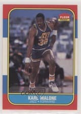 1986-87 Fleer Karl Malone #68 Rookie RC HOF 0v7