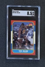 1986 Fleer Basketball - #68 Karl Malone - SGC 8.5 (Super Nice)