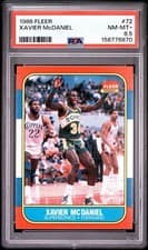 1986 FLEER XAVIER MCDANIEL #72 PSA 8.5