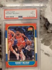 1986 Fleer #71 Rodney McCray PSA 7.5 